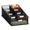 Safco Onyx Breakroom Organizers, 7 Comp, 16 x8 1/2x5 1/4, Steel Mesh, Black 3291BL - alternate 1